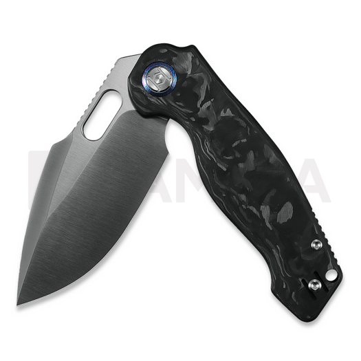 Kunwu Knives Verta Gringo - Satin - Carbon Fiber סכין מתקפלת, שחור