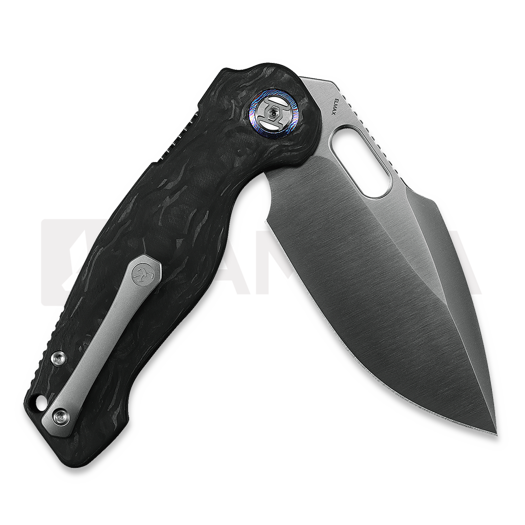 Kunwu Knives Verta Gringo - Satin - Carbon Fiber סכין מתקפלת, שחור