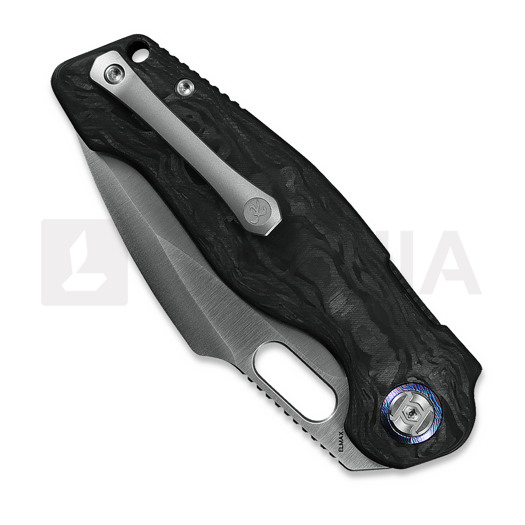 Kunwu Knives Verta Gringo - Satin - Carbon Fiber סכין מתקפלת, שחור