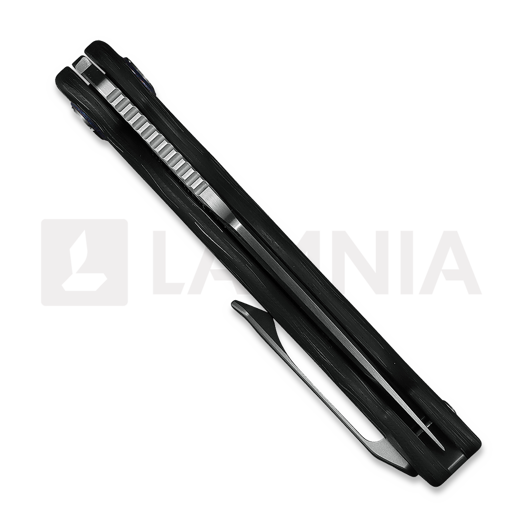 Kunwu Knives Verta Gringo - Satin - Carbon Fiber folding knife, black