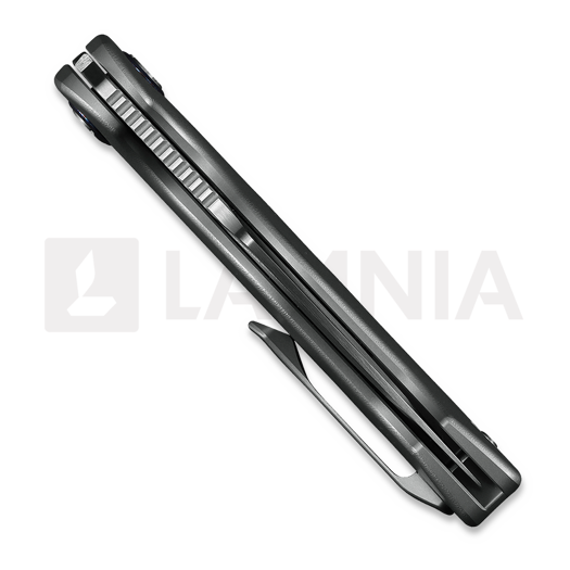 Kunwu Knives Verta Gringo - Satin - Titanium folding knife, Orange Peel Texture