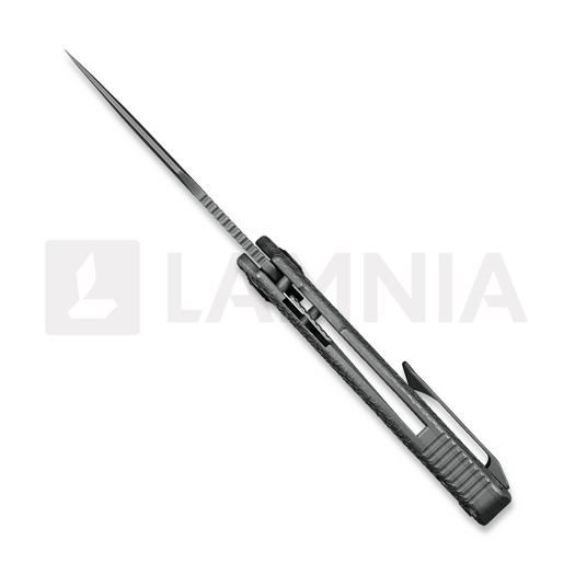 Kunwu Knives Verta Gringo - Stonewashed - Titanium folding knife, Honeydew Texture