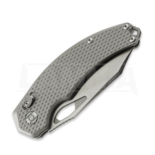 Kunwu Knives X-Padre - Satin - Titanium folding knife, Diamond Texture