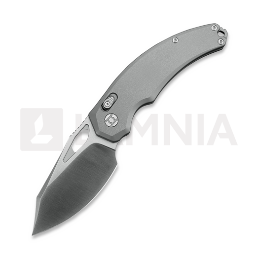 Kunwu Knives X-Padre - Satin - Titanium סכין מתקפלת, Orange Peel Texture