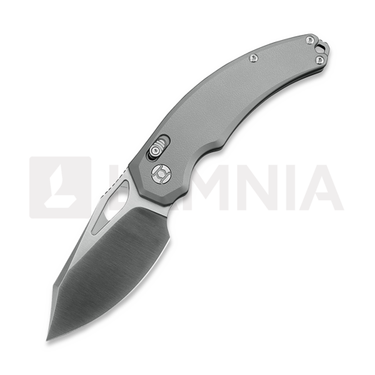 Liigendnuga Kunwu Knives X-Padre - Satin - Titanium, Orange Peel Texture