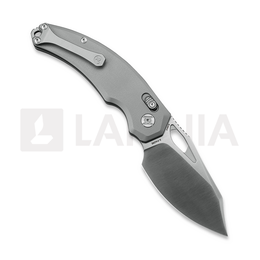 Navaja Kunwu Knives X-Padre - Satin - Titanium, Orange Peel Texture