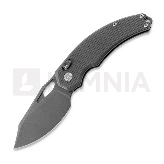 Kunwu Knives X-Padre - Stonewashed - Titanium 접이식 나이프, Diamond Texture