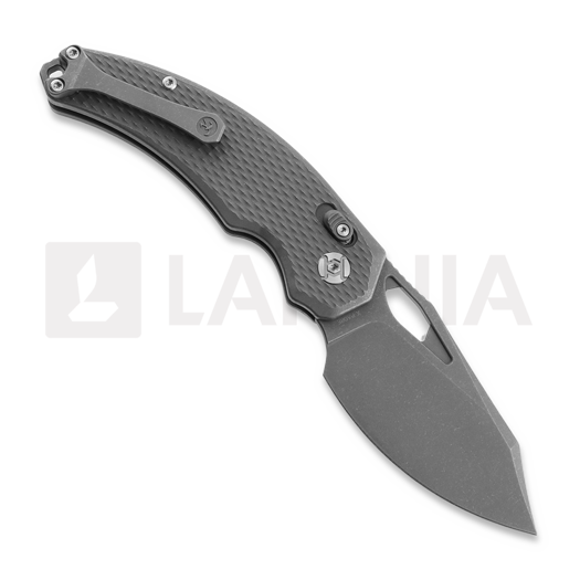 Kunwu Knives X-Padre - Stonewashed - Titanium összecsukható kés, Diamond Texture