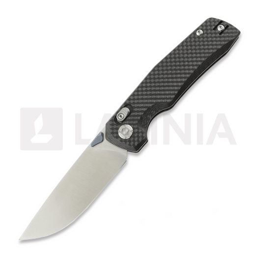Складной нож Kunwu Knives X-TAO - Satin - Carbon Fiber, чёрный