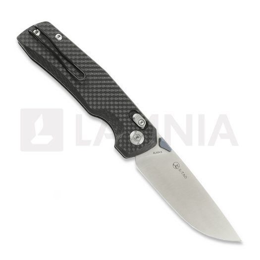 Coltello pieghevole Kunwu Knives X-TAO - Satin - Carbon Fiber, nero