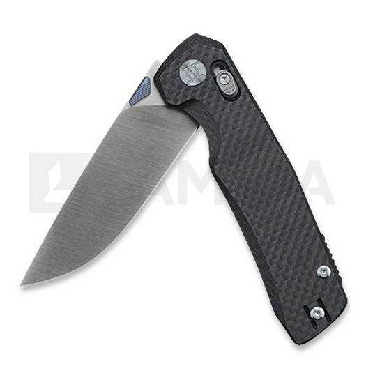 Складний ніж Kunwu Knives X-TAO - Satin - Carbon Fiber, чорний