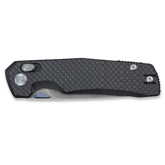 Складний ніж Kunwu Knives X-TAO - Satin - Carbon Fiber, чорний