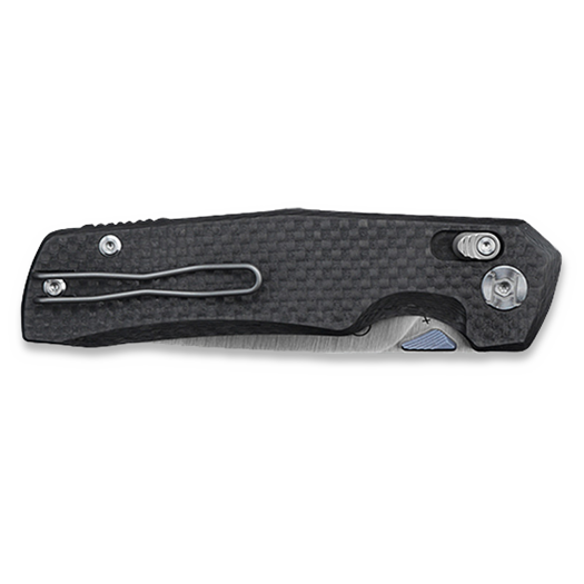 Складний ніж Kunwu Knives X-TAO - Satin - Carbon Fiber, чорний