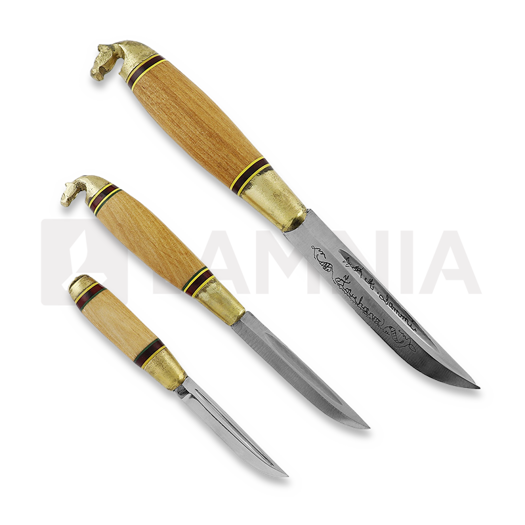 Kustaa Lammi Three knives with one sheath, horse head
