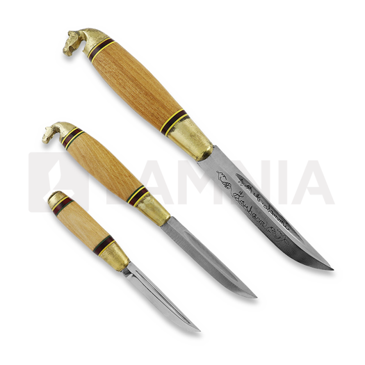 Kustaa Lammi Three knives with one sheath, horse head