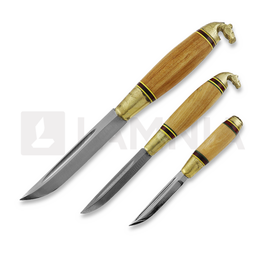Kustaa Lammi Three knives with one sheath, horse head