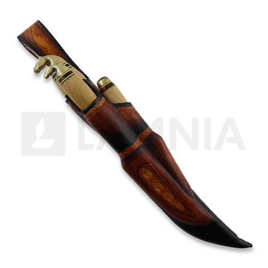 Kustaa Lammi Three knives with one sheath, horse head
