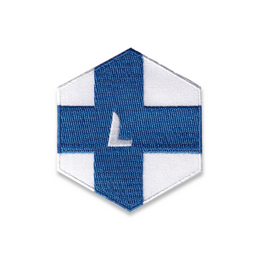 Патч на липучці Lamnia Finland National Flag Hexagon