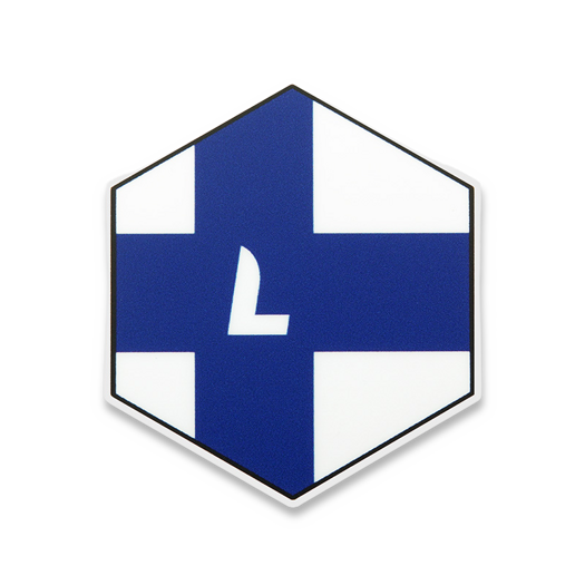 Lamnia Kansallislippu Kuusikulmio Tarra