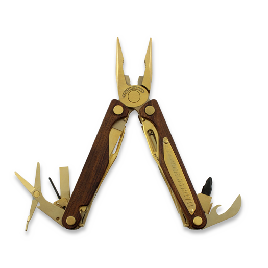 Ferramenta multiusos Leatherman Charge Ironwood, gold plated