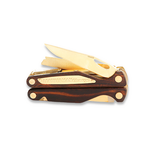 Attrezzo multifunzione Leatherman Charge Ironwood, gold plated