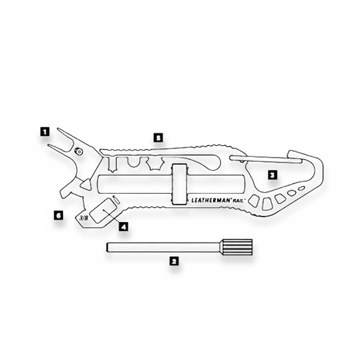 Мультиинструмент Leatherman Rail
