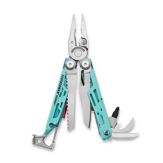 Daudzfunkciju rīks Leatherman Signal, aqua