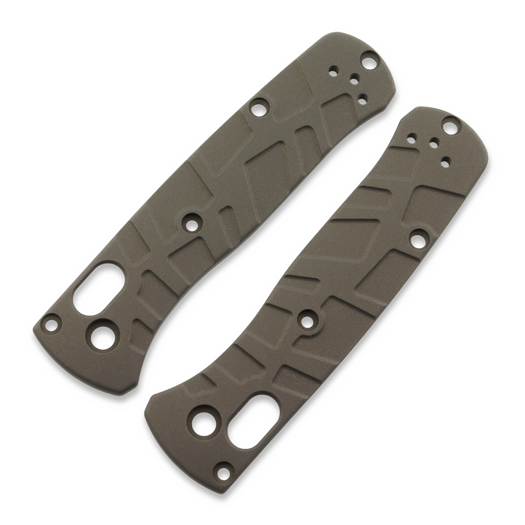 Lex Custom International Benchmade Mini Bugout - Turtle Black Gold Handle scales