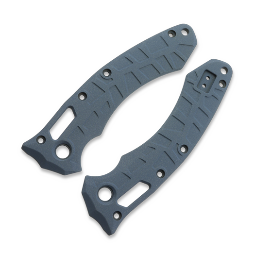 Lex Custom International Microtech Amphibiam Ti Scales - Cerakote Blue Titanium handle scales