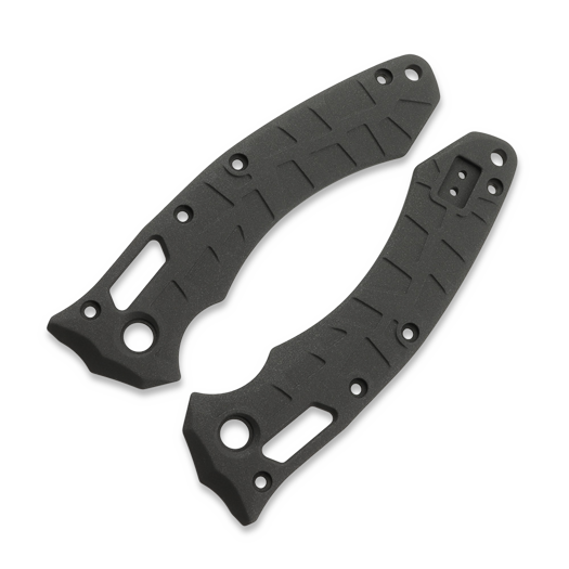 Lex Custom International Microtech Amphibiam Ti Scales - Cerakote Cobalt Black handle scales