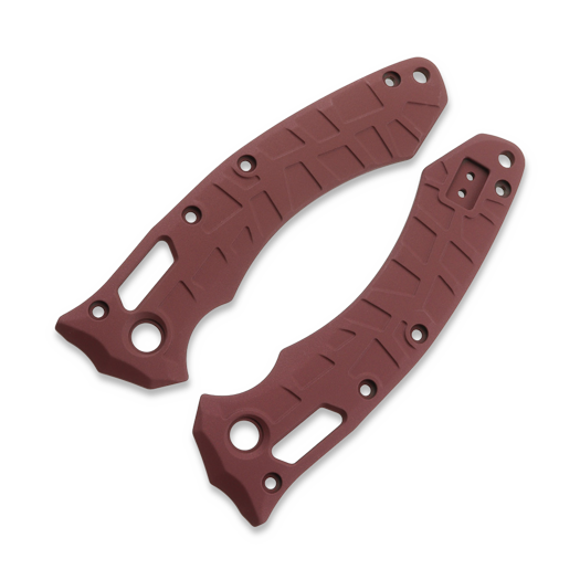 Handle scales Lex Custom International Microtech Amphibiam Ti Scales - Cerakote Cranberry Frost