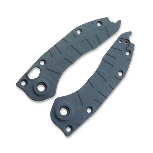 Lex Custom International Microtech Auto Stitch Ti Scales - Cerakote Blue Titanium handle scales