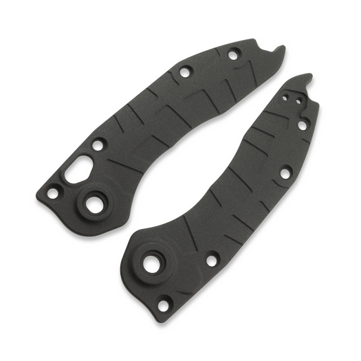Lex Custom International Microtech Auto Stitch Ti Scales - Cerakote Cobalt Black handle scales