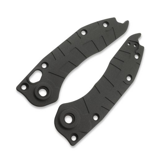 Lex Custom International Microtech Auto Stitch Ti Scales - Cerakote Cobalt Black handle scales