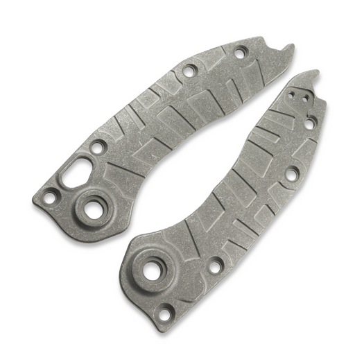 Handle scales Lex Custom International Microtech Auto Stitch Ti Scales - Stonewashed