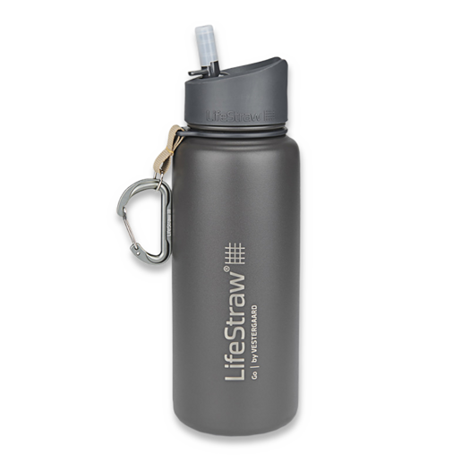 Lifestraw Go steel, 700ml, grey