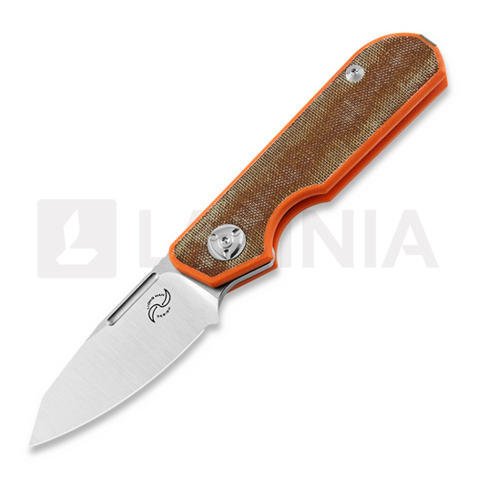 Liong Mah Designs Traveller Sheepsfoot fällkniv, Brown Micarta