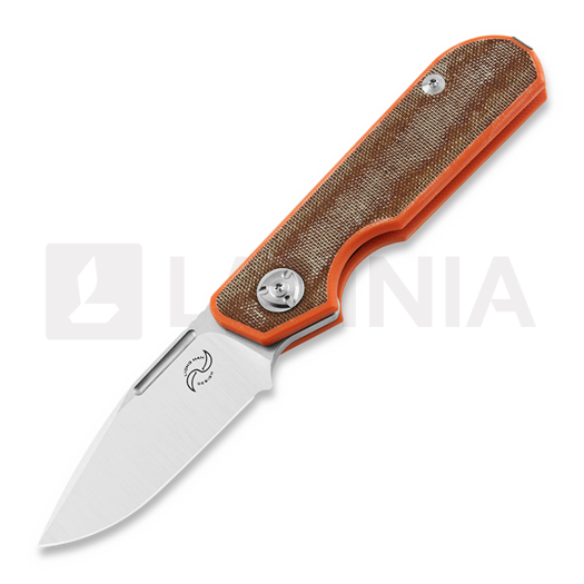 Skladací nôž Liong Mah Designs Traveller Spear Point, Brown Micarta