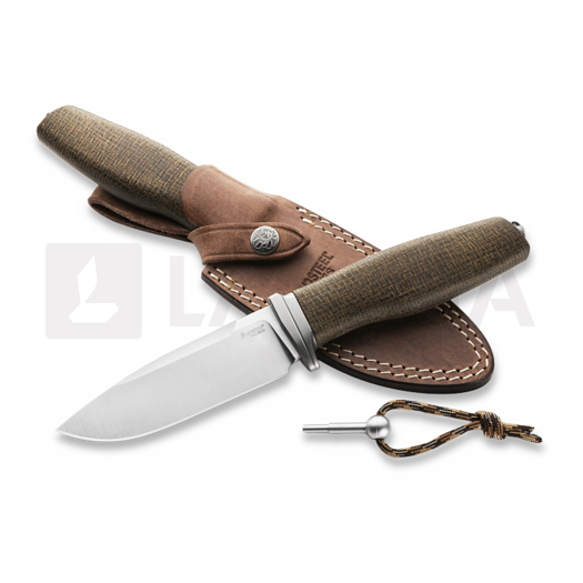 Ніж Lionsteel Acha - Green Burlap AHBLG