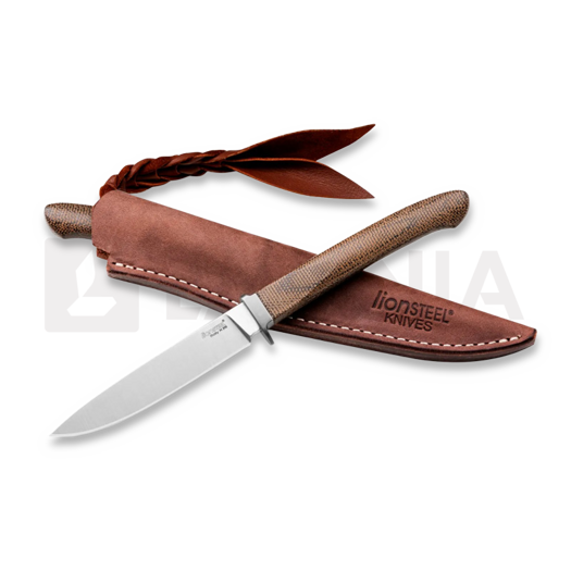 Cuțit Lionsteel Ago - Green Сanvas micarta AG01CVG