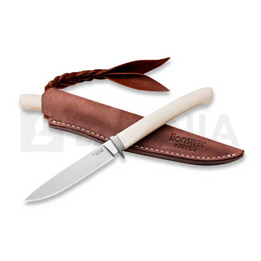 Lionsteel Ago - White micarta knife AG01MW