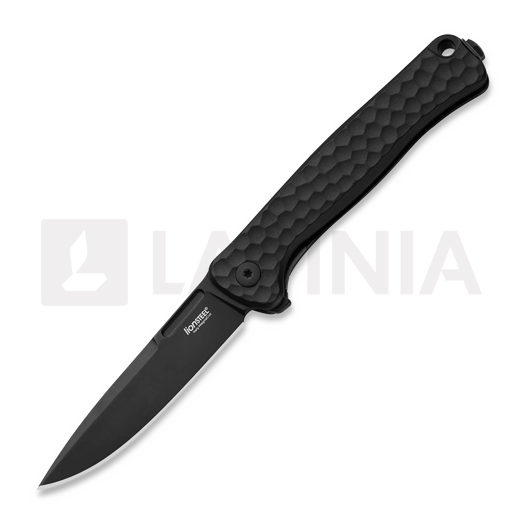 Saliekams nazis Lionsteel Emmet - MagnaCut B/W - Solid Alu, melns EM01ABB