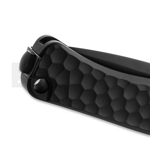 Coltello pieghevole Lionsteel Emmet - MagnaCut B/W - Solid Alu, nero EM01ABB