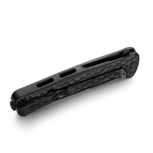 Lionsteel Emmet - MagnaCut B/W - Solid Alu kääntöveitsi, musta EM01ABB