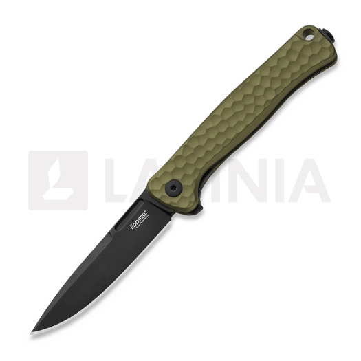 Saliekams nazis Lionsteel Emmet - MagnaCut B/W - Solid Alu, zaļš EM01AGB