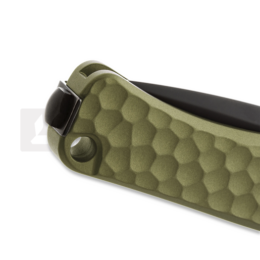 Lionsteel Emmet - MagnaCut B/W - Solid Alu kääntöveitsi, vihreä EM01AGB