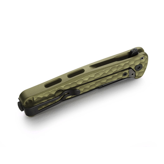 Lionsteel Emmet - MagnaCut B/W - Solid Alu kääntöveitsi, vihreä EM01AGB