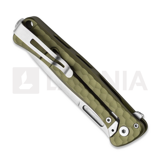 Lionsteel Emmet - MagnaCut S/W - Solid Alu kääntöveitsi, vihreä EM01AGS