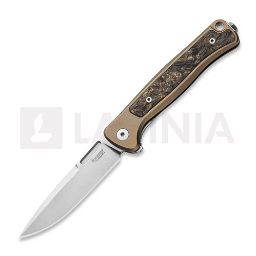 มีดพับ Lionsteel Emmet - MagnaCut - Solid Ti + CF, bronzed EM01BR