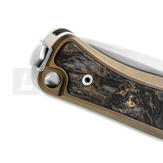 Lionsteel Emmet - MagnaCut - Solid Ti + CF kääntöveitsi, bronzed EM01BR
